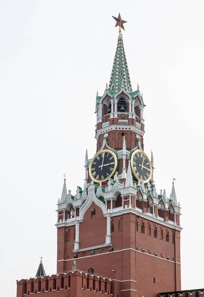 Moscú Octubre 2016 Torre Spasskaya Iglesia San Basilio Símbolos Cultura — Foto de Stock