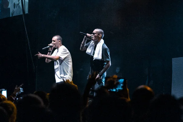 Moscú Octubre 2014 Gran Concierto Famosa Banda Rusa Hip Hop — Foto de Stock