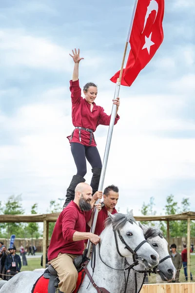 Maio 2018 Istambul Turquia Festival Das Nações Turcas — Fotografia de Stock