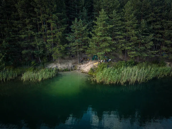 Natureza Viagens Lindo Lago Floresta — Fotografia de Stock