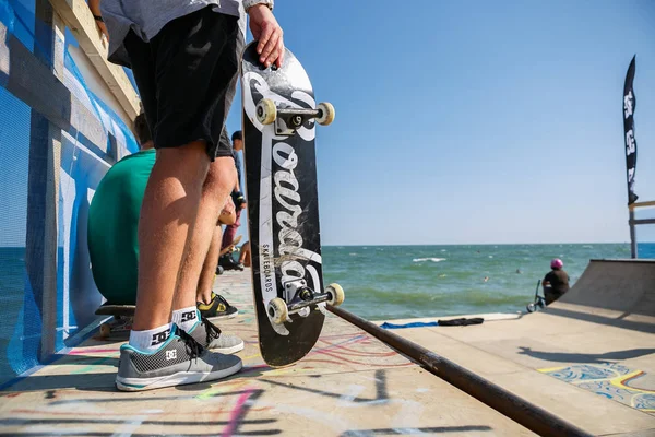 Odessa Ukraina Augusti 2017 Skateboard Tävling Sommar Extrem Sport — Stockfoto