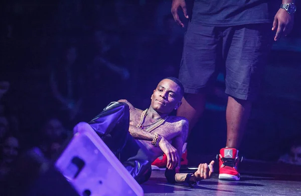 Moscow March 2015 Popular American Rap Singer Soulja Boy Play — Stock Photo, Image