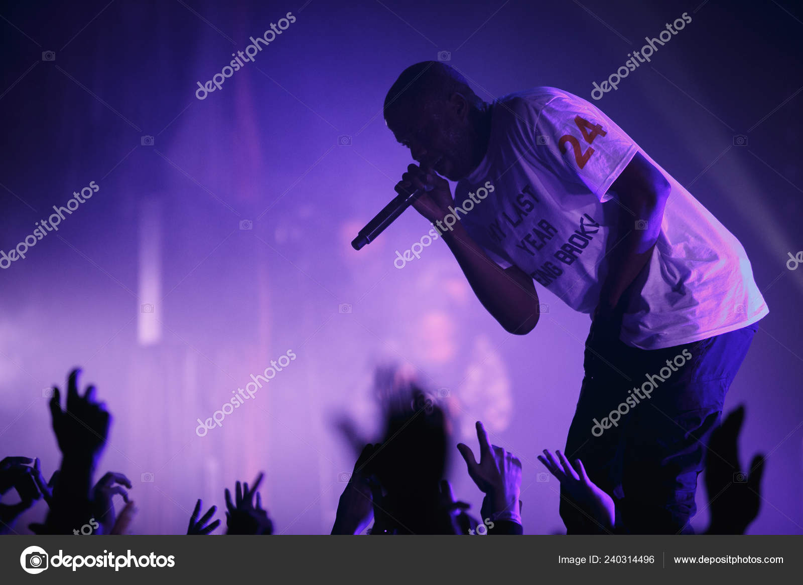 Москва Ноября 2016 Известная Рэп Группа Asap Mob Выступает Сцене.