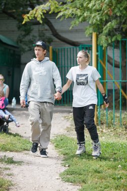 Moskova - 15 Ağustos, 2015: açık saldırgan silindir bladers tamamlama S3t Yarışması. 