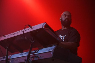 Moskova - 18 Aralık, 2 016: ünlü rapçi The Game büyük konser gece kulübü.