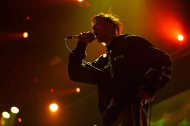 Moskova - 30 Mart, 2017: rapçi Lil dikizlemek konser gece kulübü.