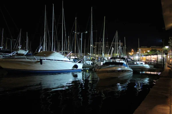 Włochy Genova Października 2018 Port Starego Miasta Popularny Obszar Turystyczny — Zdjęcie stockowe