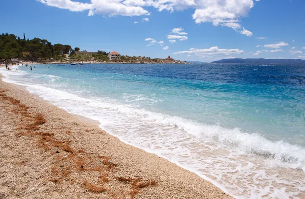 Piękny Krajobraz Krystalicznie Czystą Wodą Morza Adriatyckiego Croatia Fantastic Kolorze — Zdjęcie stockowe