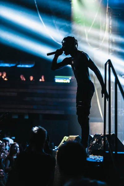 Μόσχα Δεκεμβρίου Travis Scott Επιδόσεις Στο Glavclub Στη Μόσχα Στις — Φωτογραφία Αρχείου