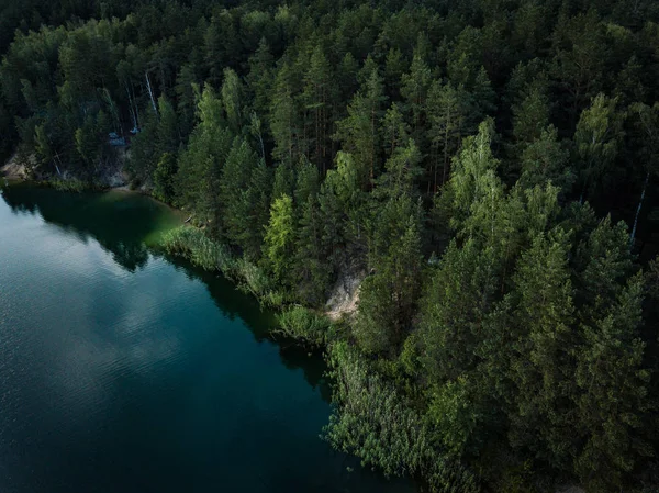 Natureza Viagens Lindo Lago Floresta — Fotografia de Stock