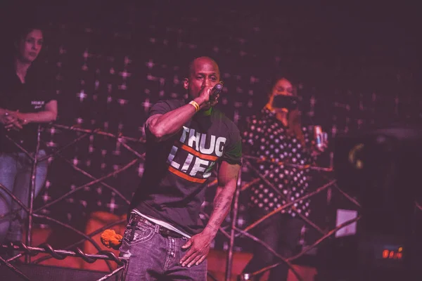 Moscow Abril 2015 Outlawz Banda Tupac 2Pac Shakur Apresentando Vivo — Fotografia de Stock