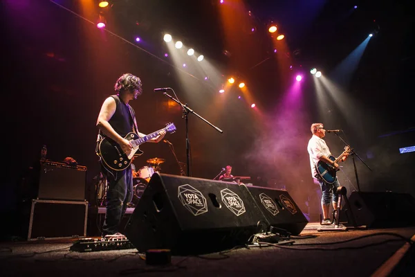 Moskou Augustus 2016 Zanger Zanger Van Rock Band Speelt Live — Stockfoto