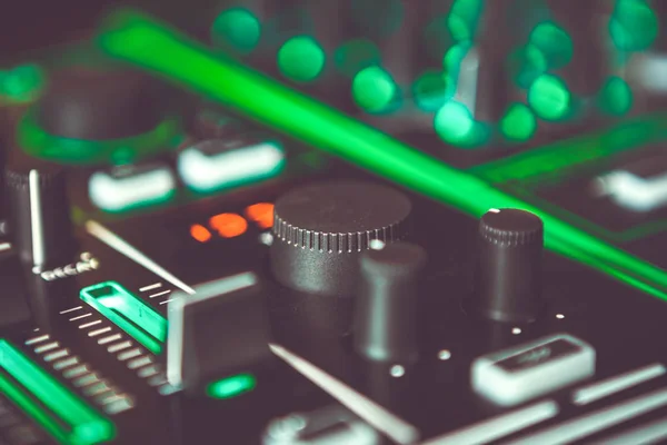 Equipo Audio Profesional Para Para Remezclar Reproducir Música Concierto Fiesta — Foto de Stock