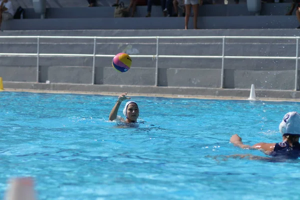 Athènes Octobre 2012 Championnat Water Polo Féminin Les Femmes Jouent — Photo