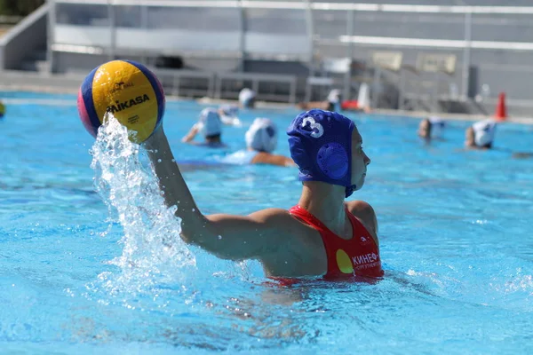 Athen Oktober 2012 Wasserballmeisterschaft Der Frauen Frauen Spielen Wasserball Offenen — Stockfoto