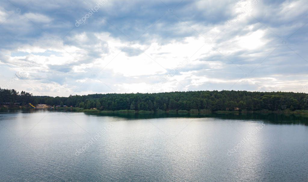 beautiful lake in forest. Nature, travel