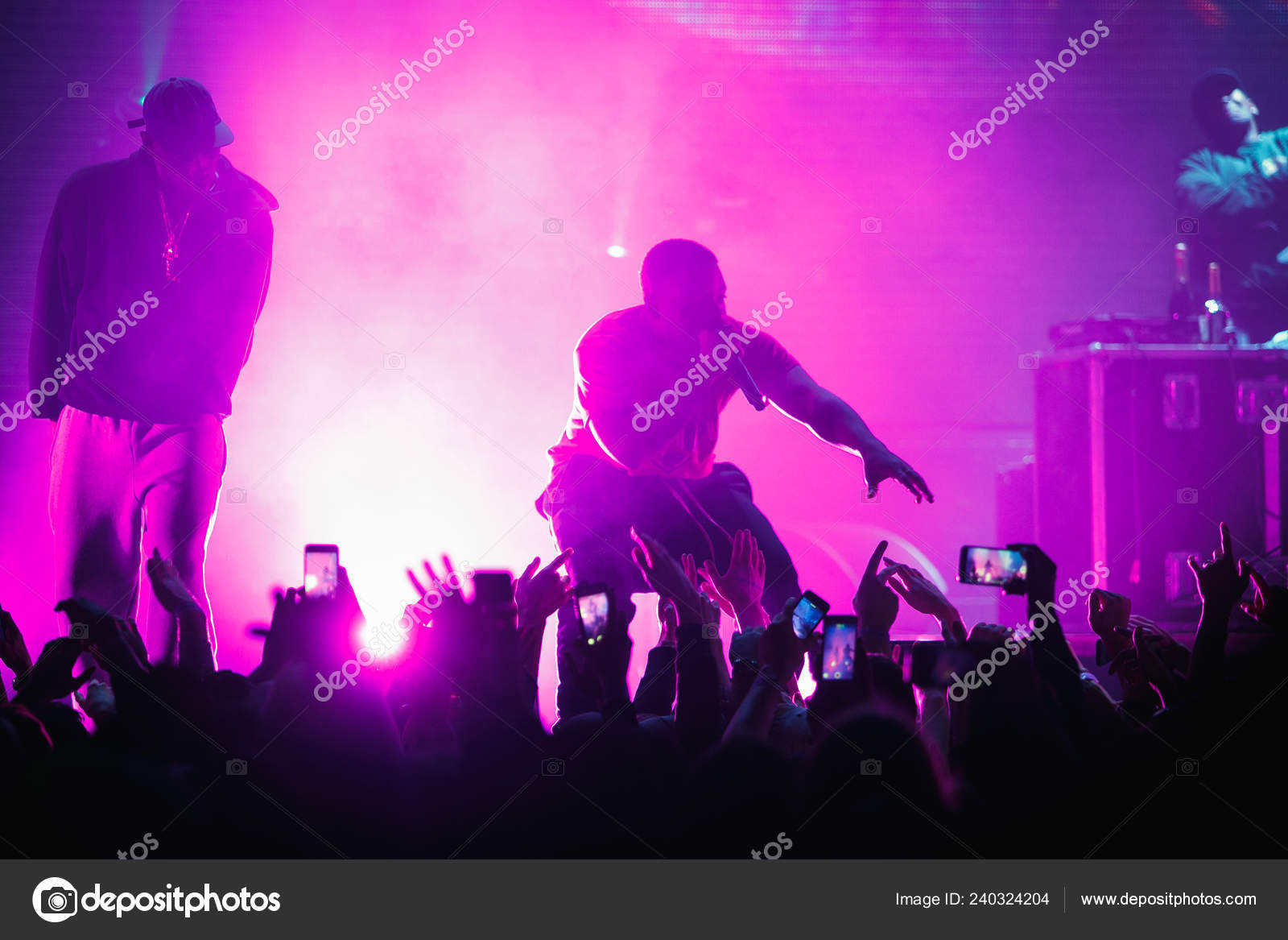 Москва Ноября 2016 Известная Рэп Группа Asap Mob Выступает Сцене.