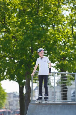 Hollanda, Amsterdam 'da açık hava kaykay parkı