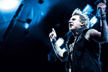 Moskova - 28 Haziran, 2015: Papa Roach ve onların solisti Jacoby Shaddix gerçekleştirme Ray sadece Arena Rusya'da yaşamak