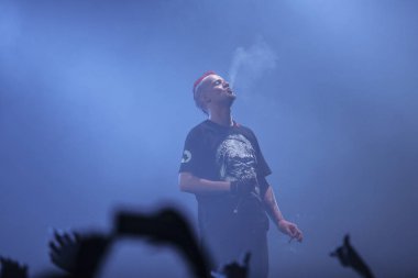 Moskova - Şubat, 20: Uyuşturucu D.O.D gerçekleştirmeyi Ray sadece Arena gece kulübü Moskova, Rusya üzerinde 20 Şubat 2015