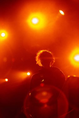 Moskova - 30 Mart, 2017: rapçi Lil dikizlemek konser gece kulübü.