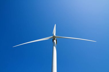 Yeşil enerji - Rüzgar turbin veya rüzgar çiftliği alternatif kaynaklar 