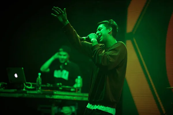 Moscow Setembro 2015 Grande Concerto Rapper Kravz Boate Cantora Hip — Fotografia de Stock