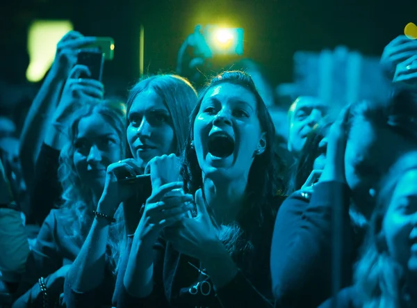 Fãs Concerto Space Moscow Nightclub Party Apresentado Pela Setembro 2016 — Fotografia de Stock