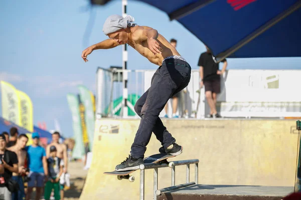 Odessa Ukraina Augusti 2017 Skateboard Tävling Sommar Extrem Sport — Stockfoto