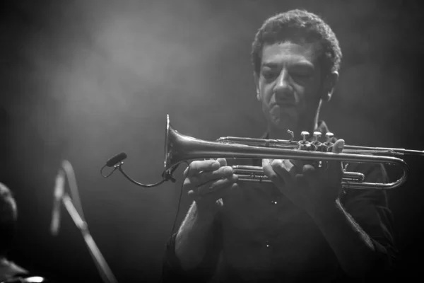 Moscow May 2016 Rock Concert Emir Kusturica Non Smoking Orchestra — Stock Photo, Image