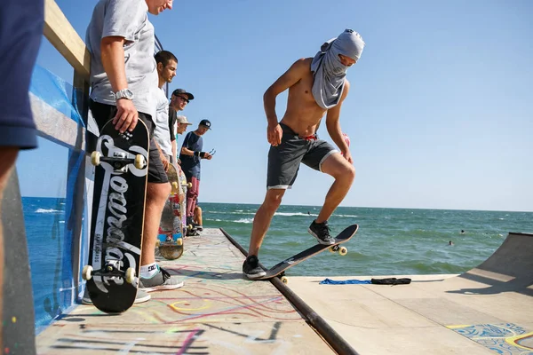 Odessa Ukraine Août 2017 Concours Skateboard Été — Photo
