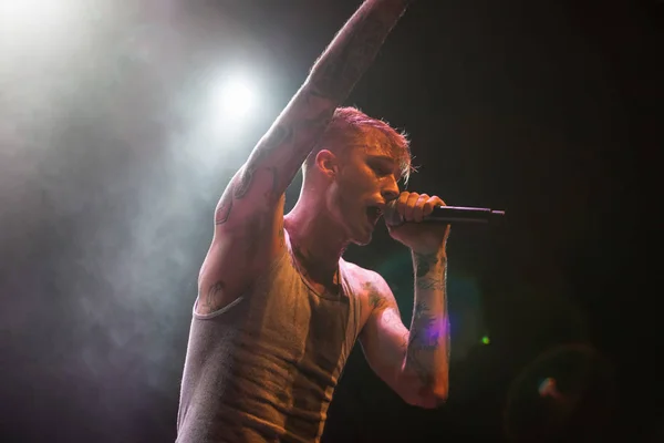 Moscow Novembro 201 Colson Baker Conhecido Como Machine Gun Kelly — Fotografia de Stock