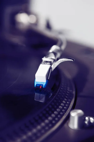 Hip Hop Turntable Playing Record Music Pro Turntables Needle Scratching — Stock Photo, Image