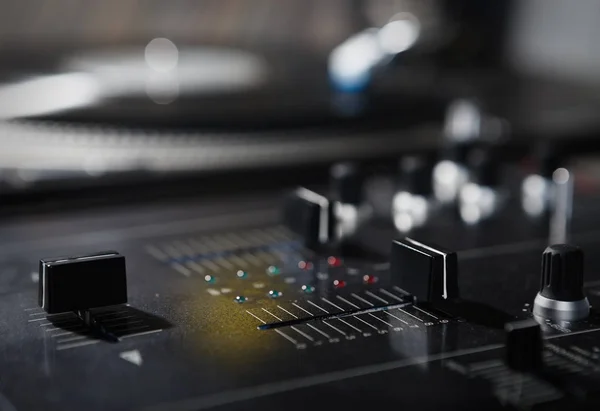 Professioneller Hip Hop Scratch Mixer Audio Mischtechnik Spezialist Für Das — Stockfoto