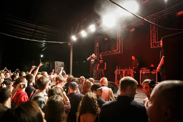 모스크바 2017 닉스의 콘서트 Oldschool Fredro 콘서트 무대에서 라이브 — 스톡 사진