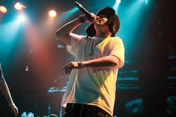 Moscou Septembre 2016 Grand Concert Hip Hop Rappeur Yung Lean — Photo