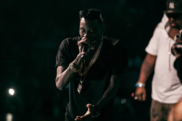 Moscow Março 2015 Soulja Boy Migos Quavo Takeoff Offset Apresentando — Fotografia de Stock