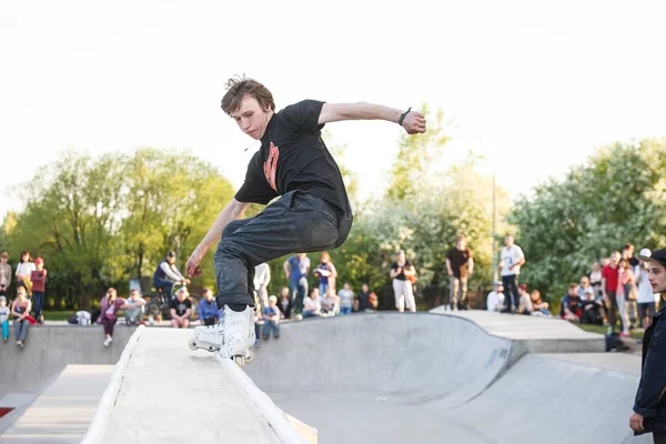 Moskou Mei 2016 Agressieve Skaten Competitie Picknick Plaatsvond Skate Park — Stockfoto