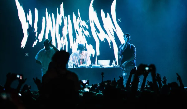 Moskwa Września 2016 Duże Hip Hopowy Koncert Rapera Yung Lean — Zdjęcie stockowe