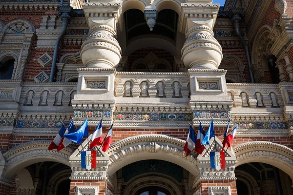 モスクワ 2017 外装のフランス大使館フランス領事館の建物の Russia Vintage の建築の建物 — ストック写真