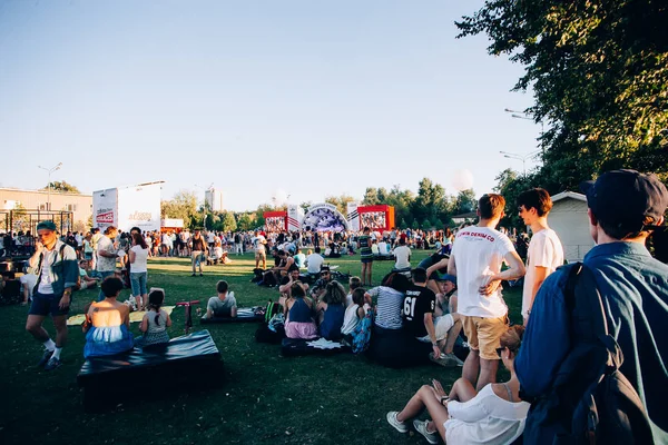 Moscú Agosto 2015 Festival Faces Laces 2015 Tuvo Lugar Famoso — Foto de Stock
