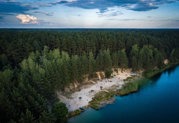 Natureza Viagens Lindo Lago Floresta — Fotografia de Stock