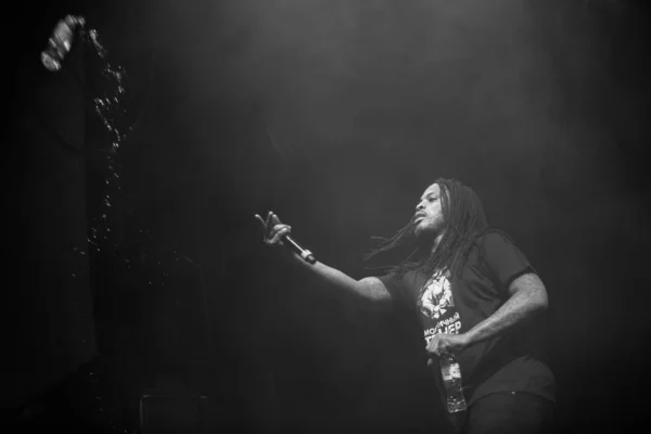 Moscow Fevereiro 2017 Famosa Cantora Hip Hop Waka Flocka Flame — Fotografia de Stock