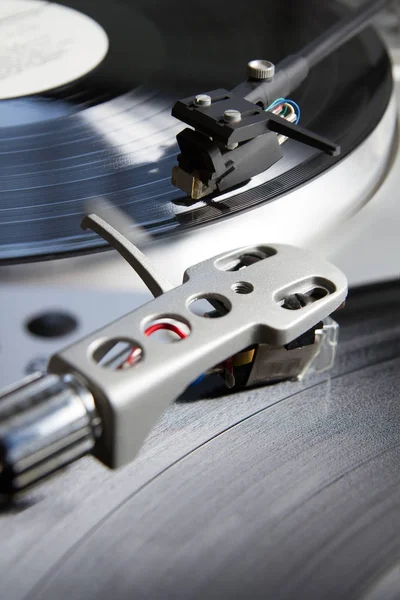 Točna Hráč Hudební Vinylových Desek Retro Motiv — Stock fotografie