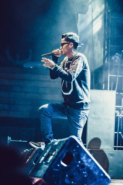 Moskva Oktober 2014 Stora Konsert Berömda Ryska Hip Hop Bandet — Stockfoto