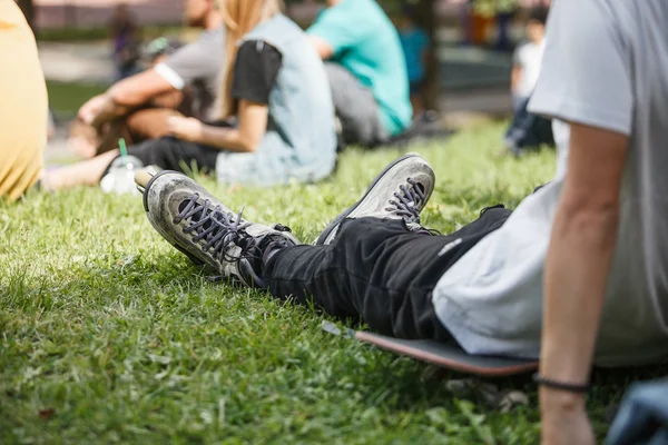 Moscow August 2015 Outdoor Aggressive Roller Bladers Completion S3T Contest — Stock Photo, Image