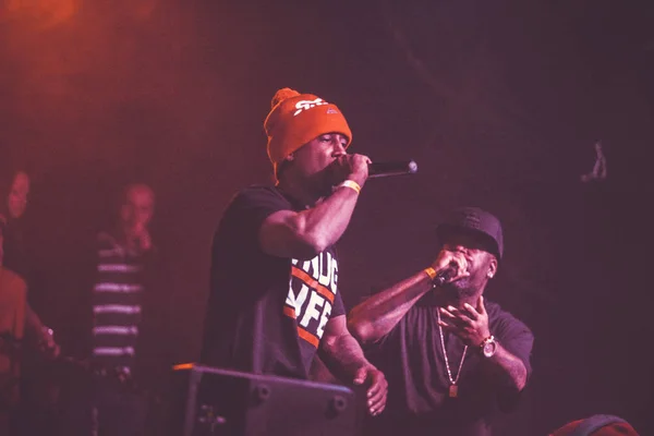 Moscow Abril 2015 Outlawz Banda Tupac 2Pac Shakur Apresentando Vivo — Fotografia de Stock