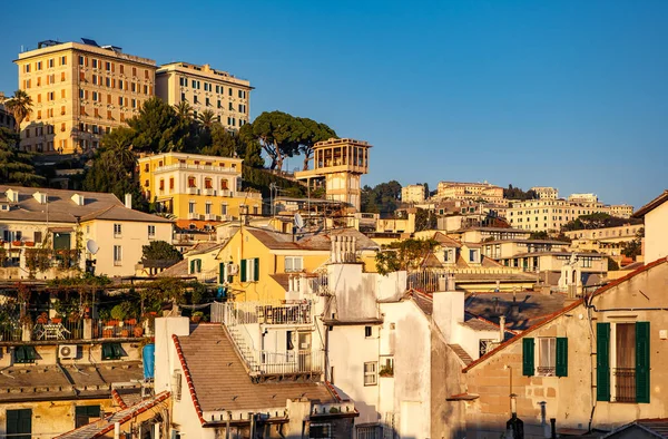 Olaszország Genova 2018 Október Gyönyörű Óváros Genova Közkedvelt Turista Célponttal — Stock Fotó