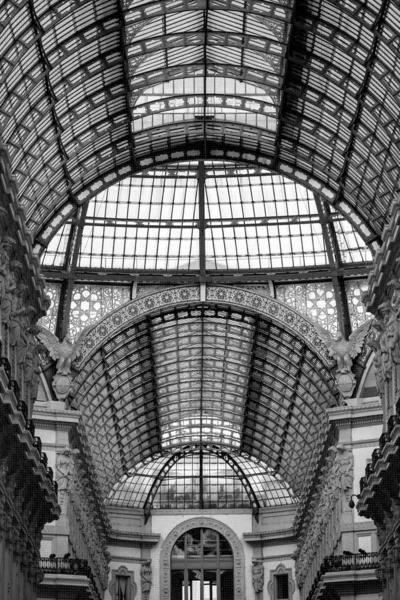 유명한 쇼핑몰 갤러리아 비토리오 에마누엘레 밀라노 Italy Old 센터에 롬바르디아 — 스톡 사진
