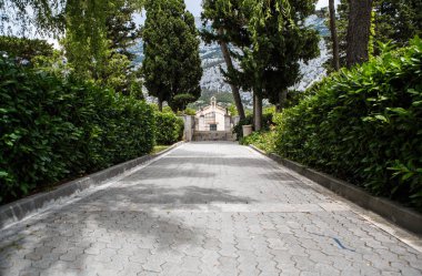 Hırvatistan 'da güzel bir park manzarası
